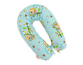 Pregnancy pillow- Longer, removable pillowcase - Mint owls