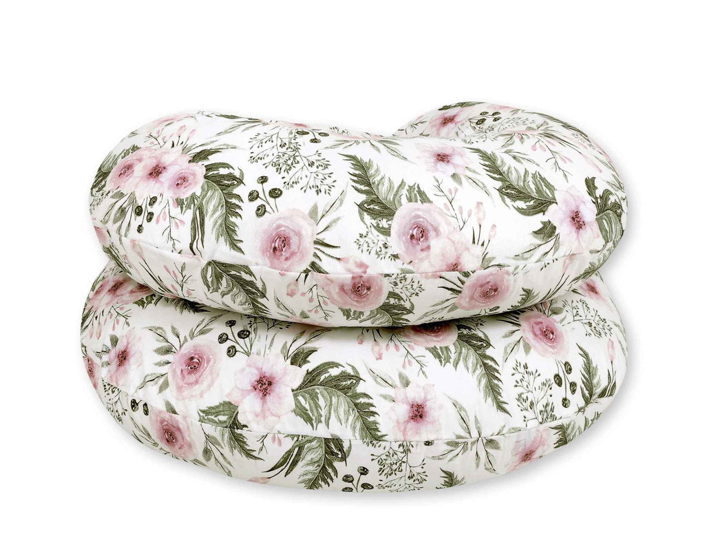 Cotton  pillowcase for pregnancy Pillow C - peony flower pink
