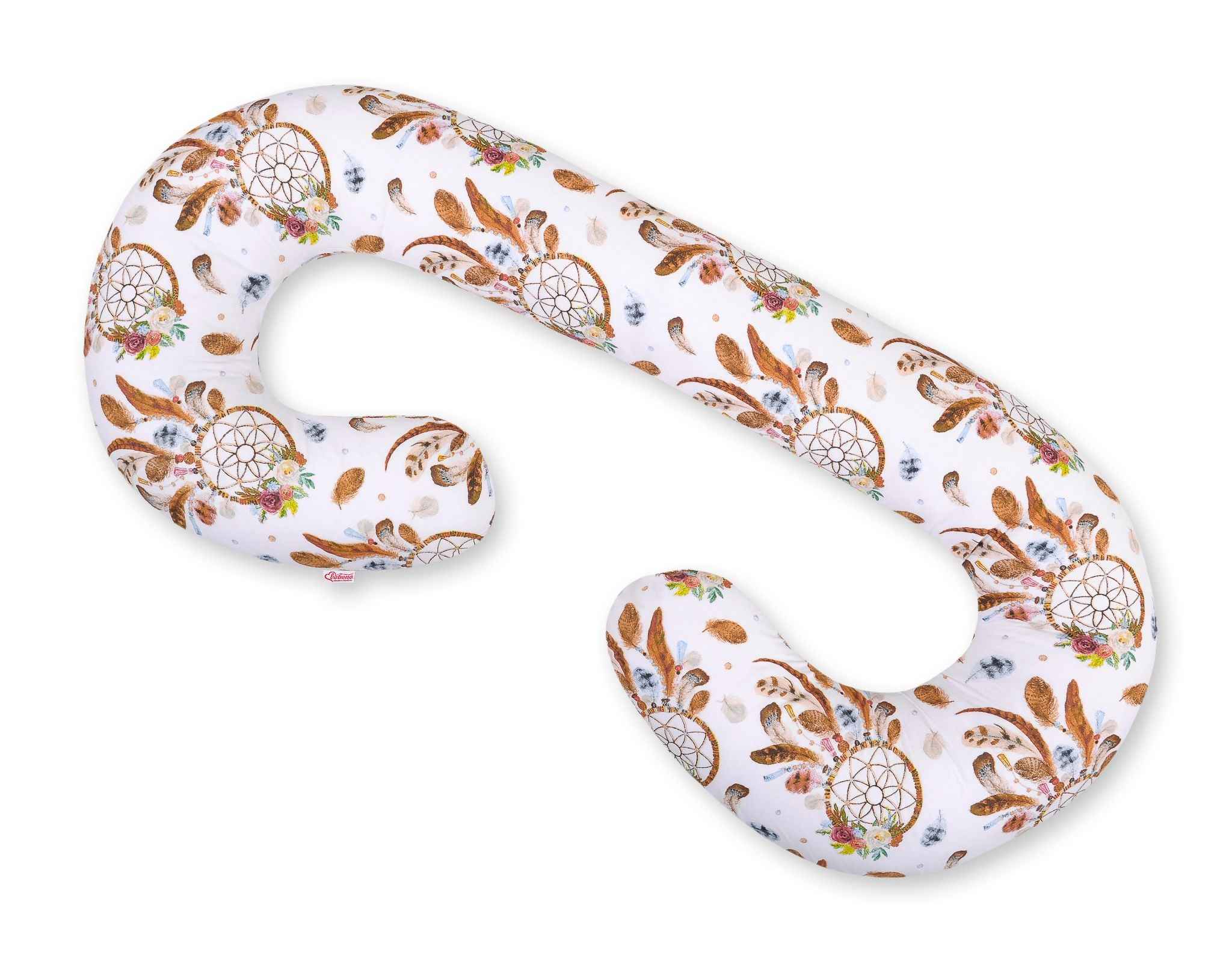 Cotton  pillowcase for pregnancy Pillow C - dream catchers white