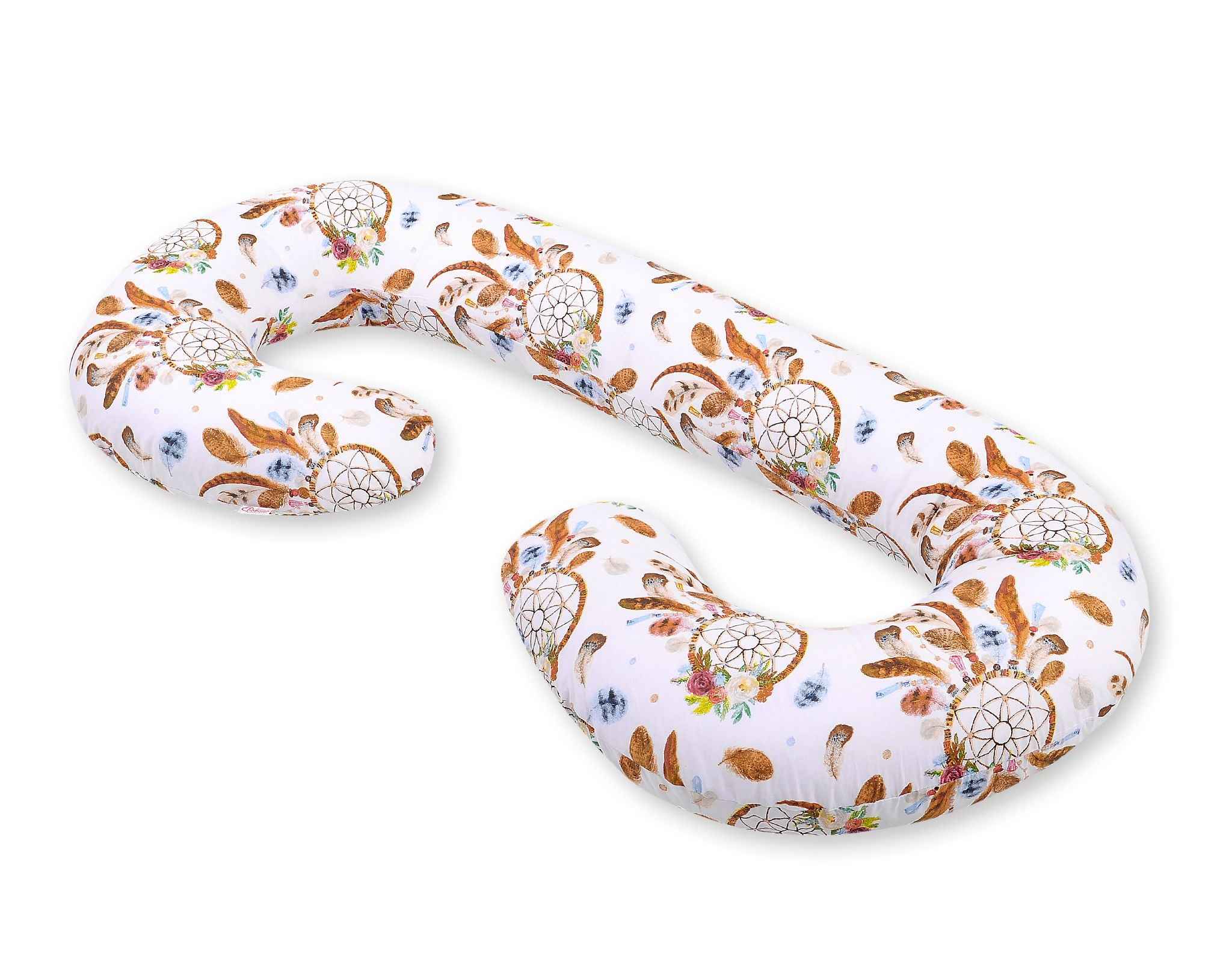 Cotton  pillowcase for pregnancy Pillow C - dream catchers white