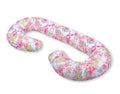 Cotton  pillowcase for pregnancy Pillow C - hummingbirds in flowers