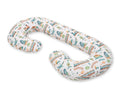 Cotton  pillowcase for pregnancy Pillow C - turquoise train