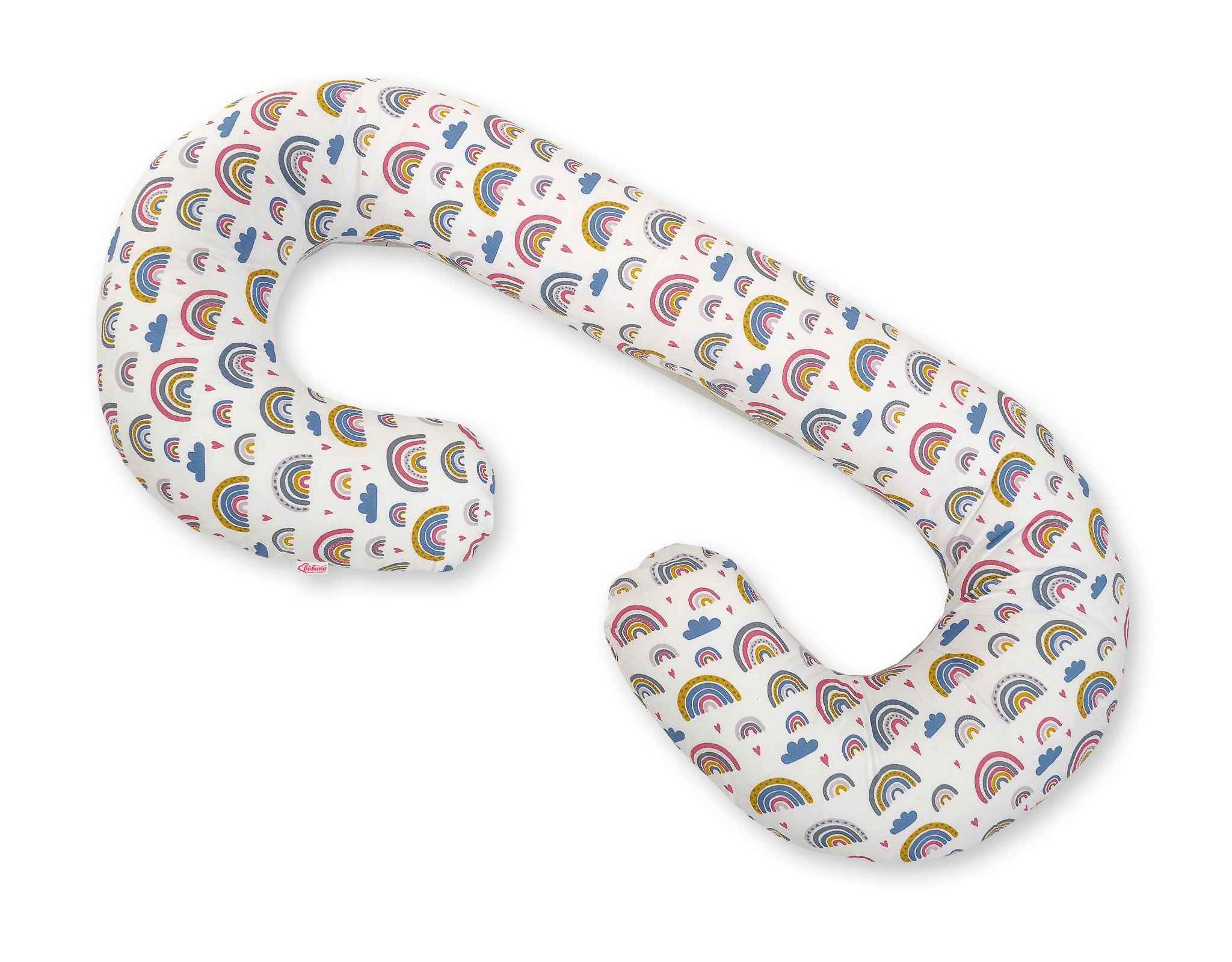 Cotton  pillowcase for pregnancy Pillow C - rainbow