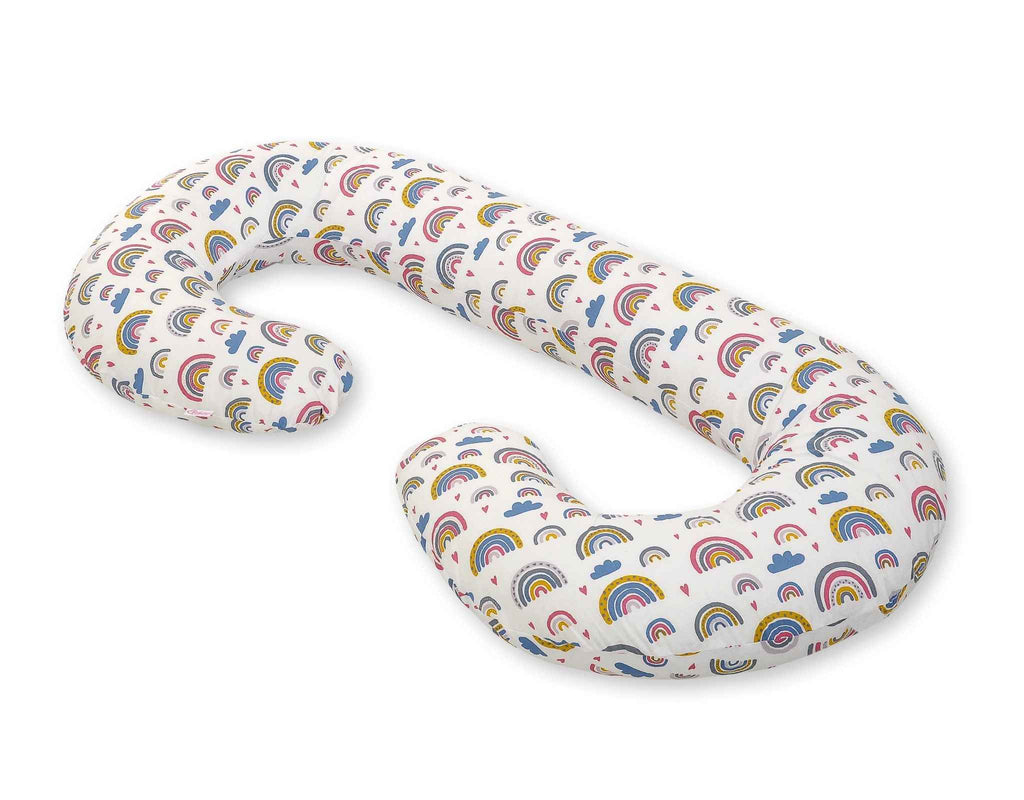 Cotton  pillowcase for pregnancy Pillow C - rainbow