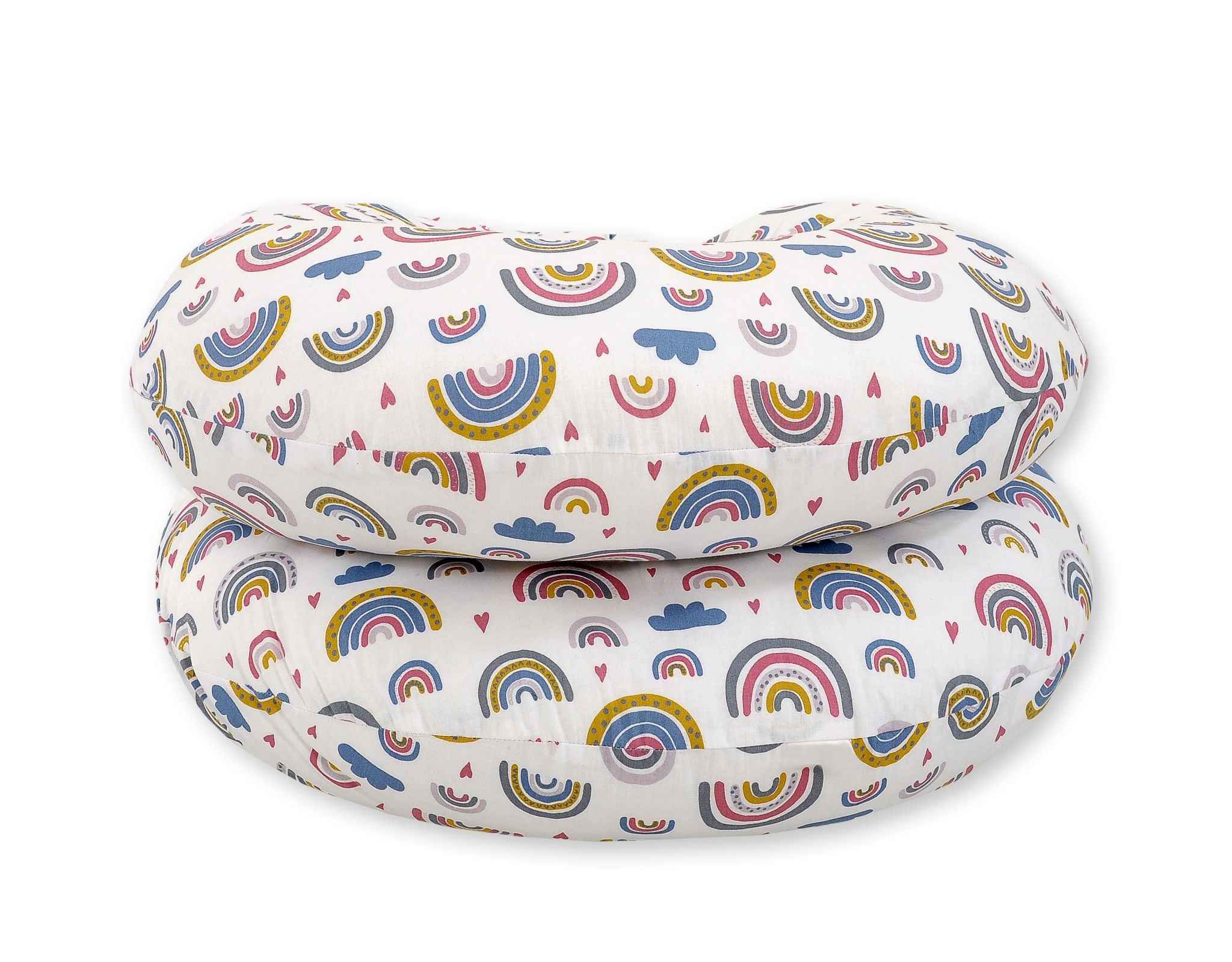 Cotton  pillowcase for pregnancy Pillow C - rainbow
