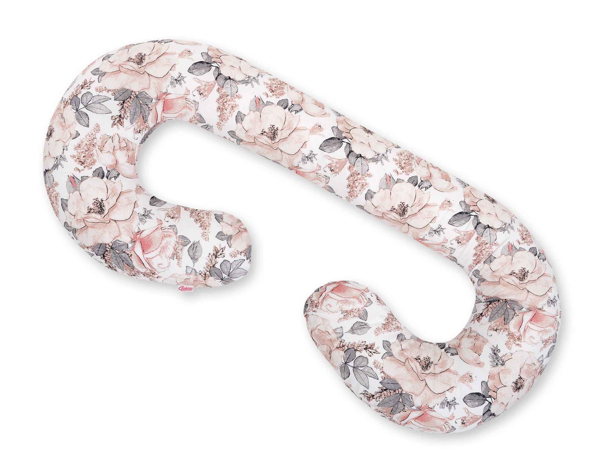 Cotton  pillowcase for pregnancy Pillow C - sepia roses