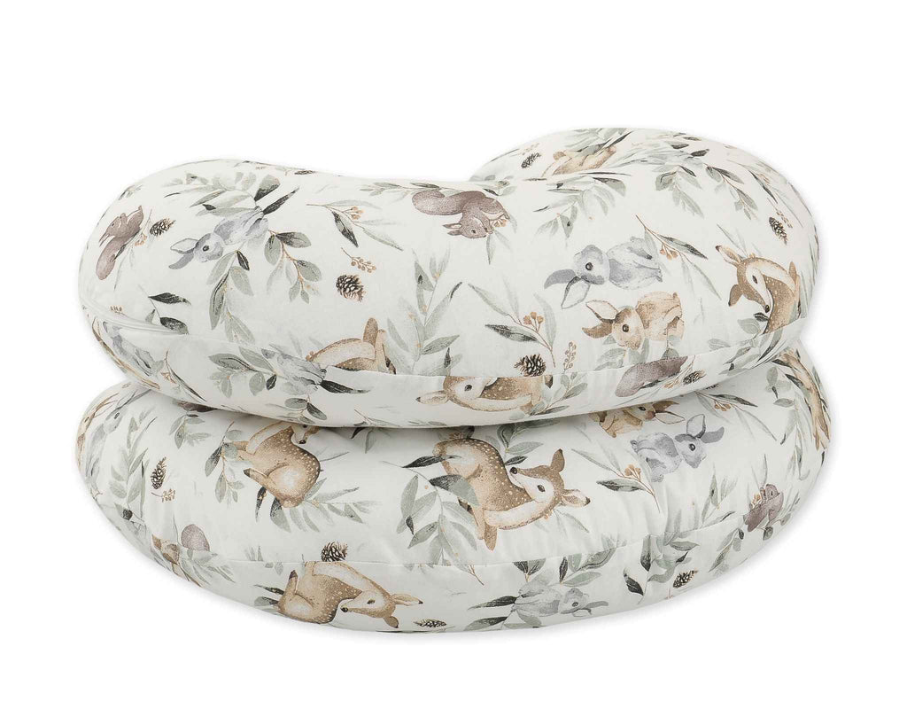 Cotton  pillowcase for pregnancy Pillow C - Woodland olive