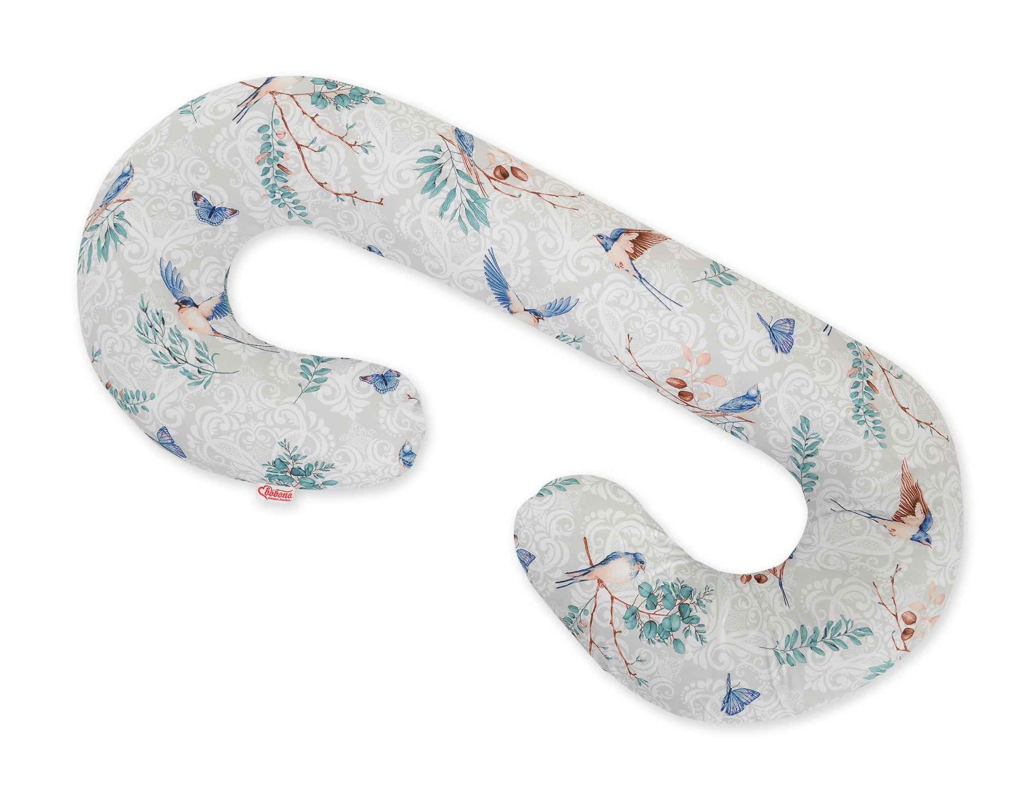 Cotton  pillowcase for pregnancy Pillow C - Blue birds