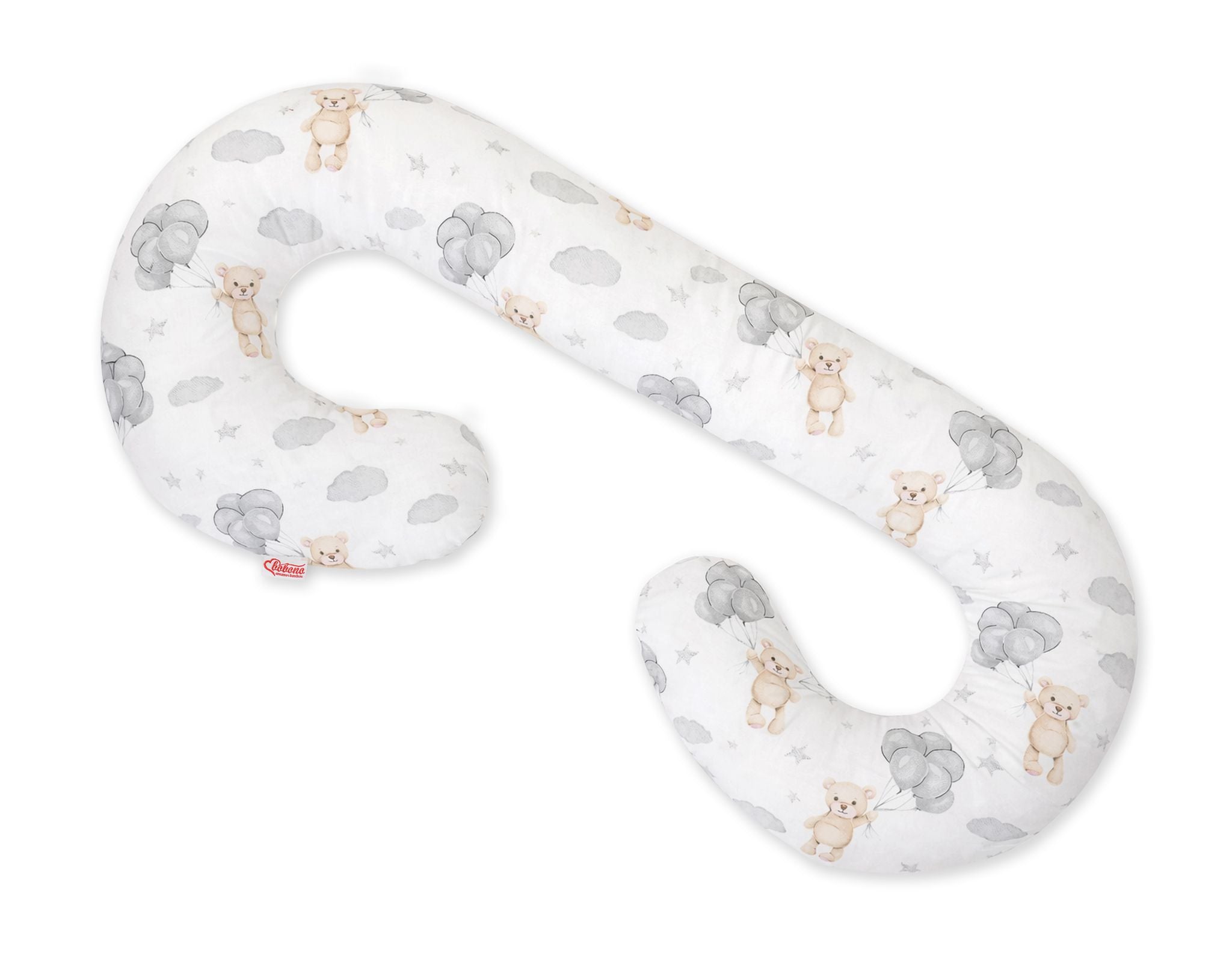 Maternity Support Pillow C, removable pillowcase - Teddy bear