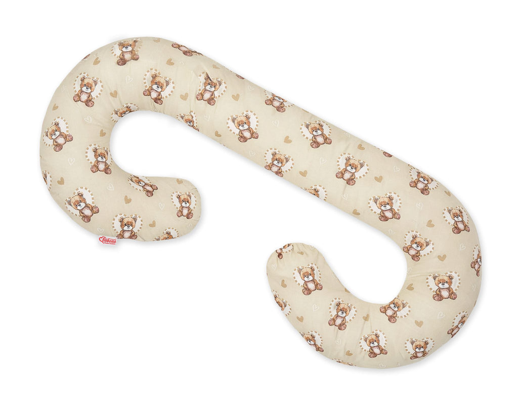 Maternity Support Pillow C, removable pillowcase - Teddy love