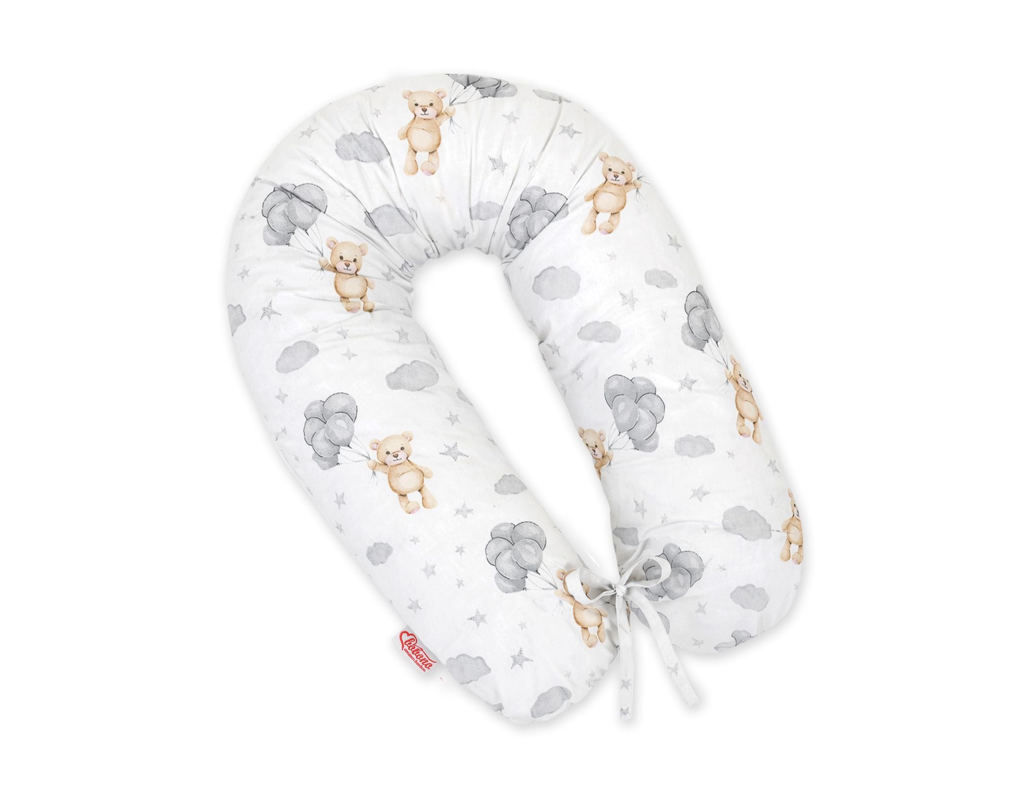 Cotton  pillowcase for pregnancy pillow Longer - Teddy bear