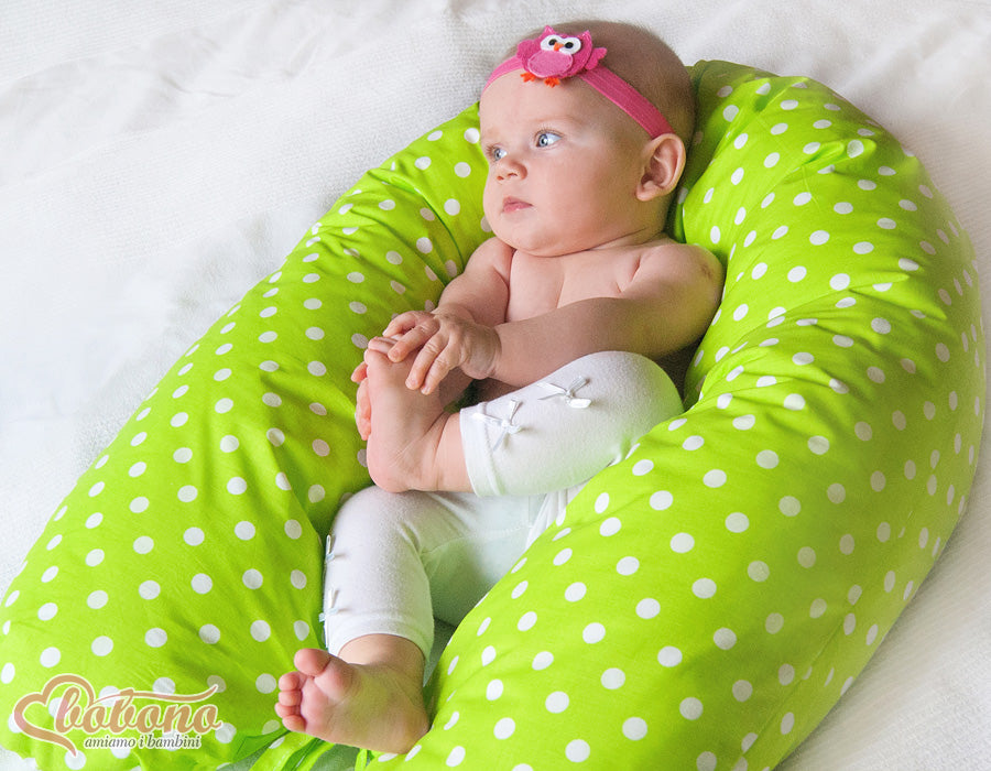 Pregnancy pillow- Longer, removable pillowcase - Owls on blue