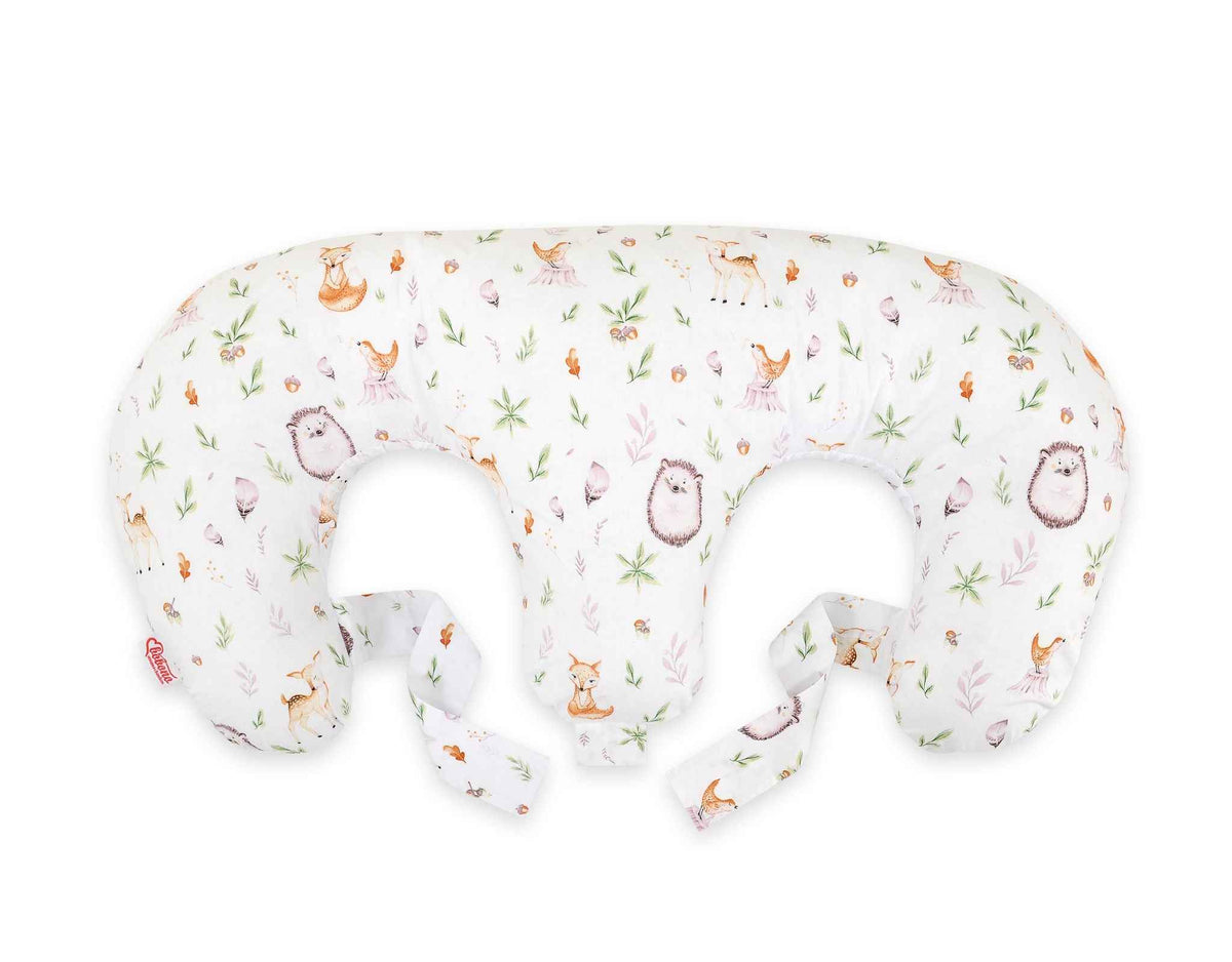 Replacement Cover for Bobono Twin Nursing Pillow – 100% Cotton - forest softness