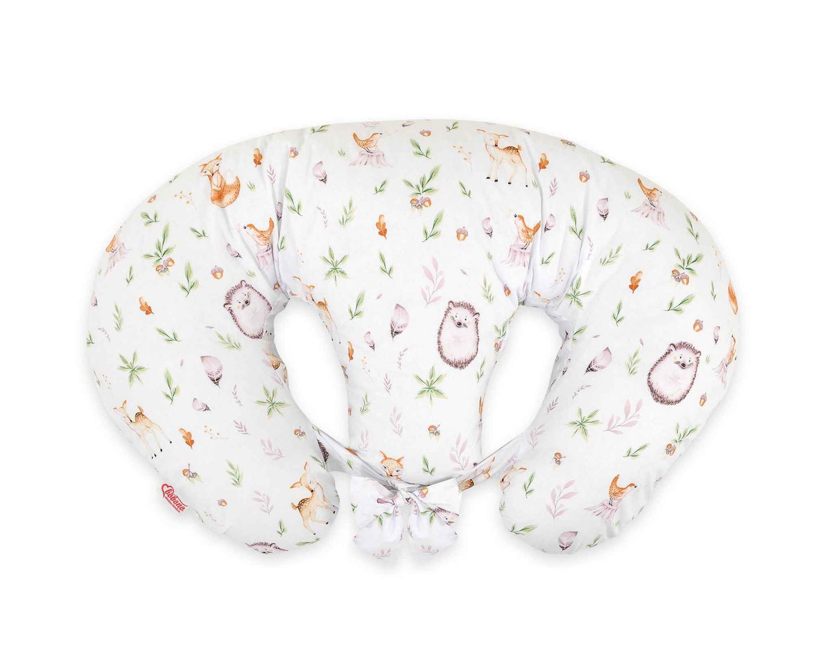 Replacement Cover for Bobono Twin Nursing Pillow – 100% Cotton - forest softness