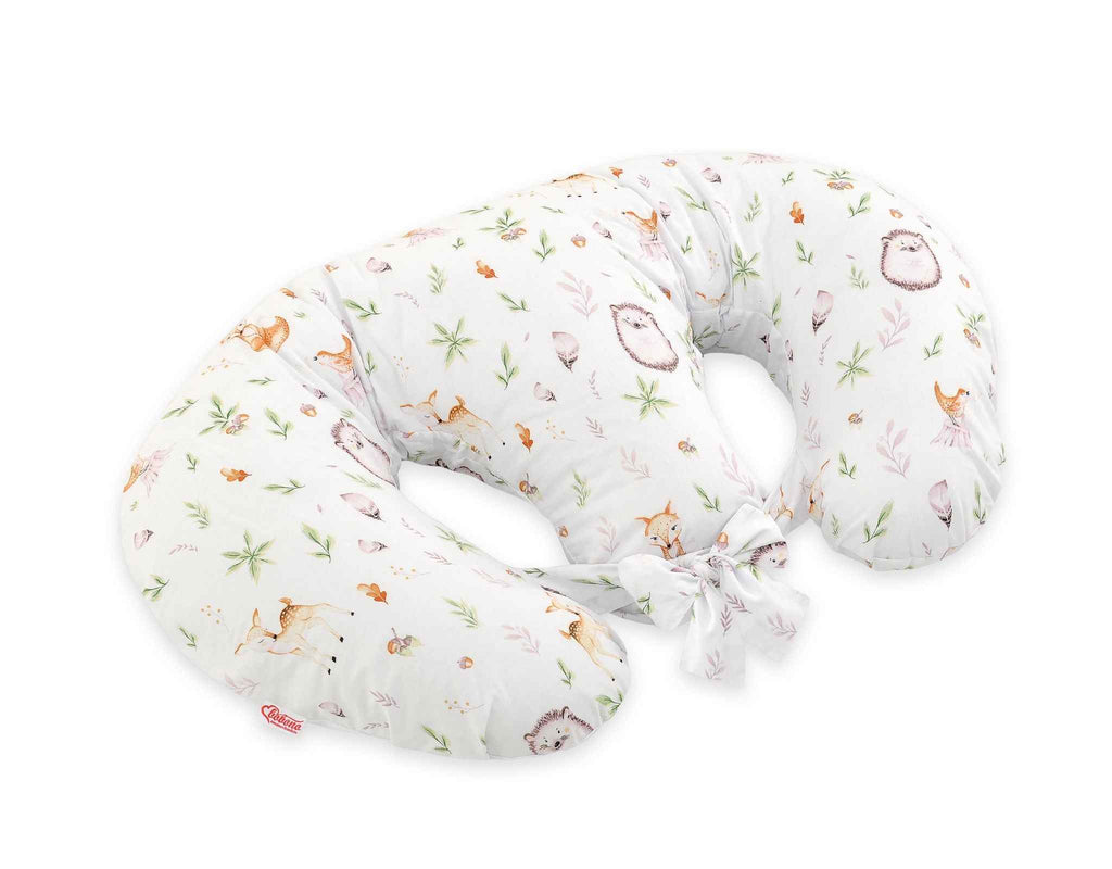 Replacement Cover for Bobono Twin Nursing Pillow – 100% Cotton - forest softness