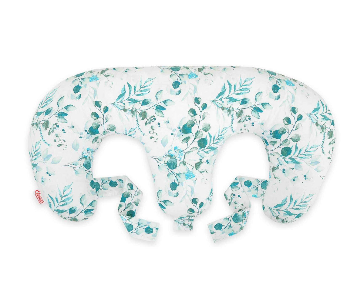 Replacement Cover for Bobono Twin Nursing Pillow – 100% Cotton - eucaliptus mint
