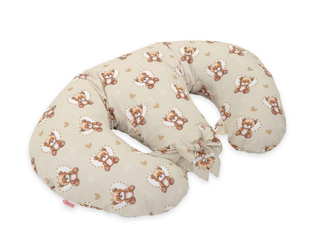 Replacement Cover for Bobono Twin Nursing Pillow – 100% Cotton - teddy love