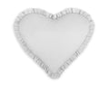 Decorative heart pillow - gray