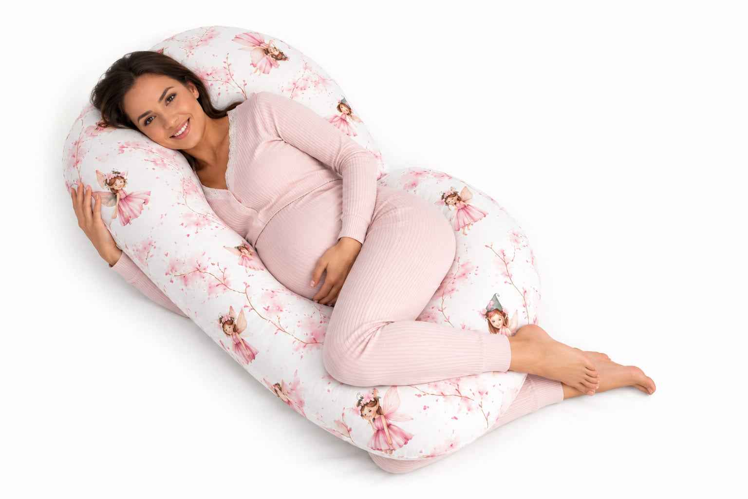 Maternity Support Pillow C, removable pillowcase - Blossom Fairies