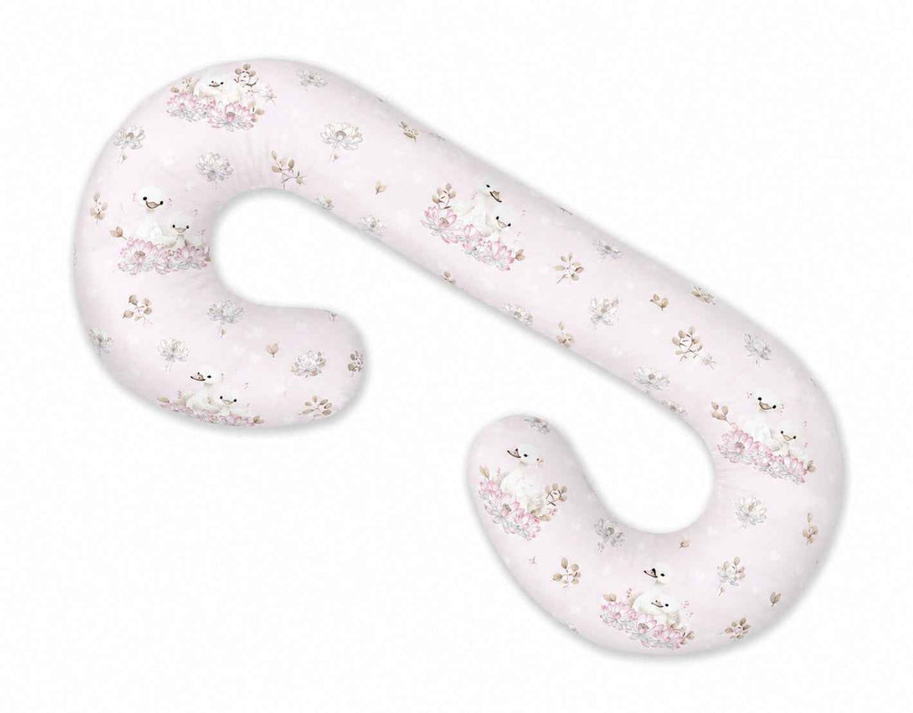 Maternity Support Pillow C, removable pillowcase - Little Swans