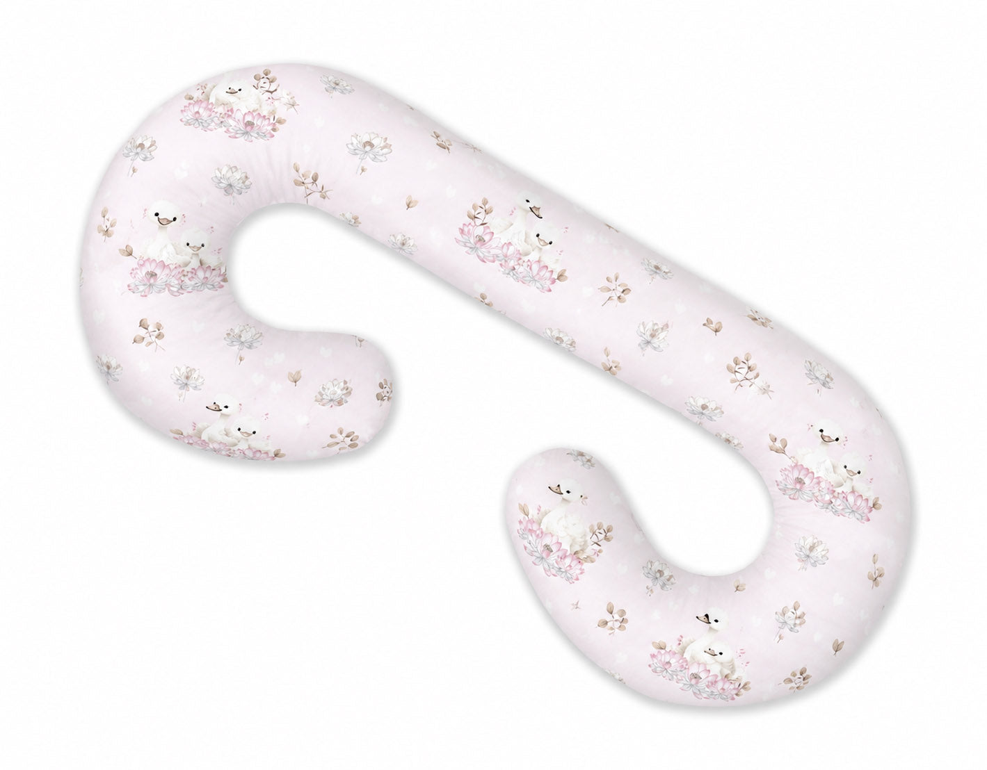 Cotton  pillowcase for pregnancy Pillow C - Little Swans