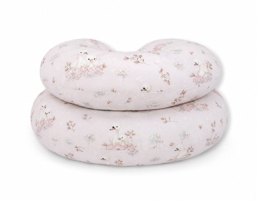 Cotton  pillowcase for pregnancy Pillow C - Little Swans