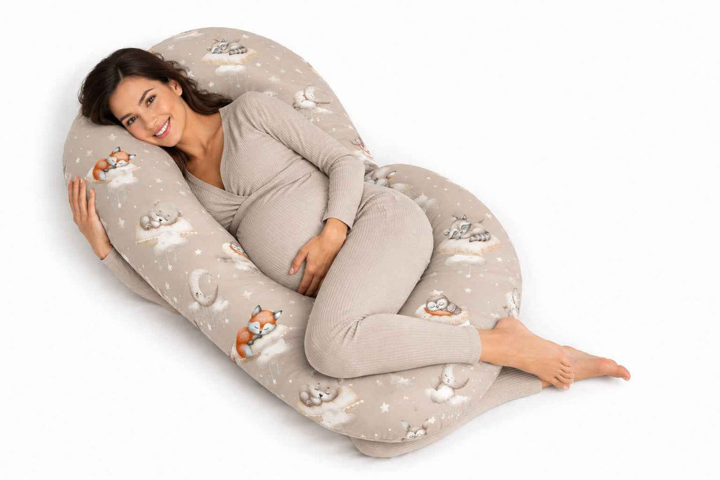 Maternity Support Pillow C, removable pillowcase -  Twinkle Woodland