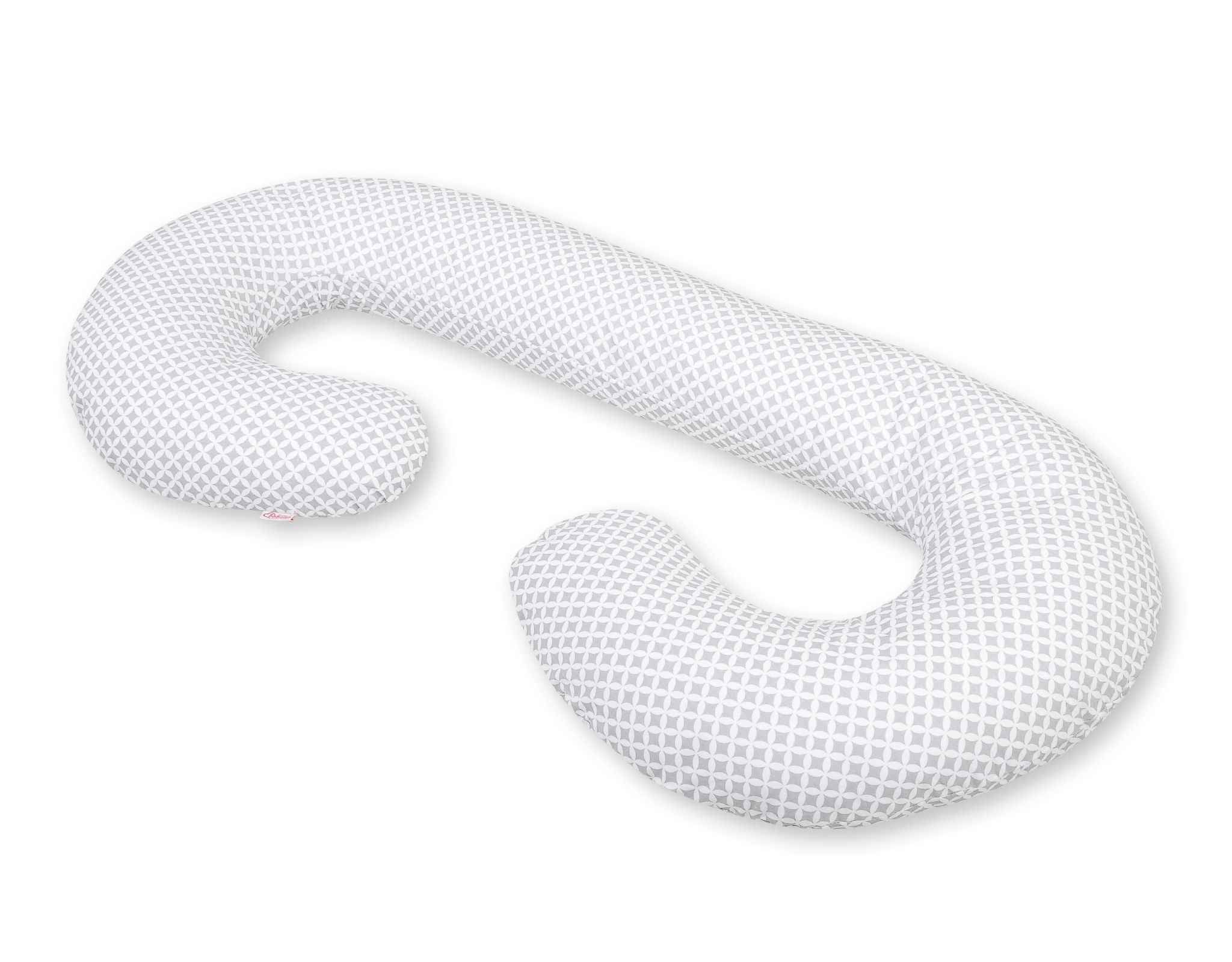Cotton  pillowcase for pregnancy Pillow C - rosette grey