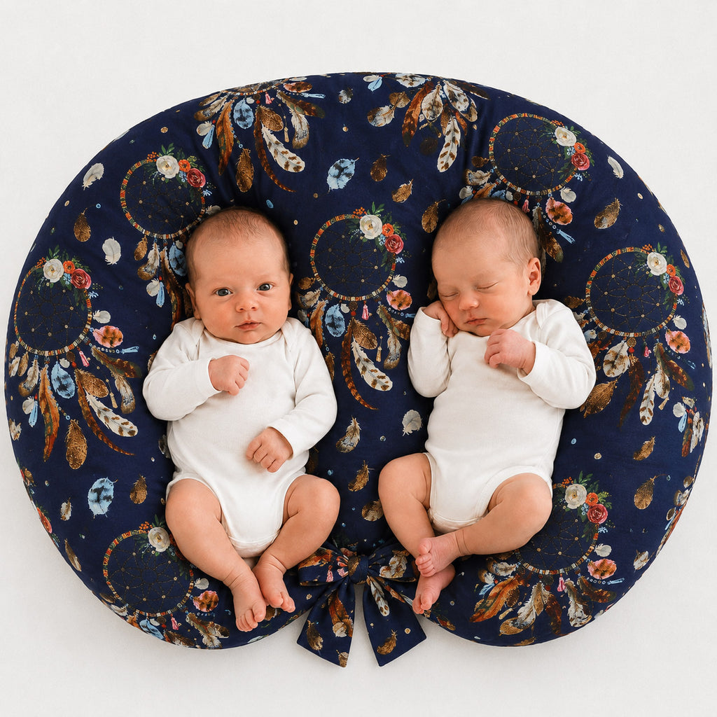 Replacement Cover for Bobono Twin Nursing Pillow – 100% Cotton - dream catchers