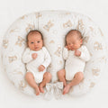 Replacement Cover for Bobono Twin Nursing Pillow – 100% Cotton - rainbow bear