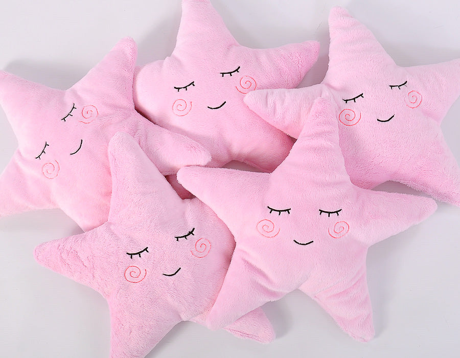 Pillow LITTLE STAR with rattle- pink
