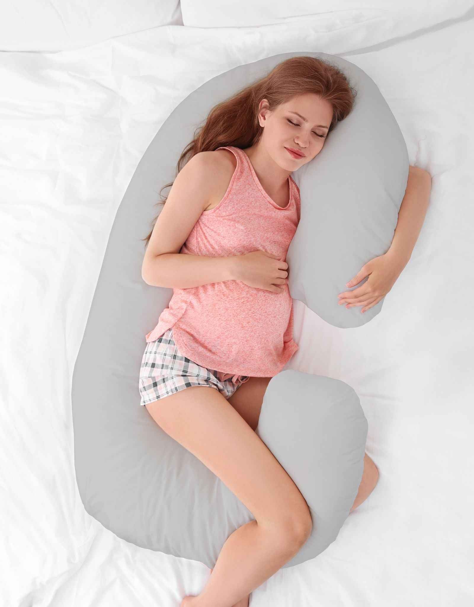 Cotton  pillowcase for pregnancy Pillow C - forest softness