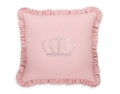 Decorative pillow with application - pastel pink