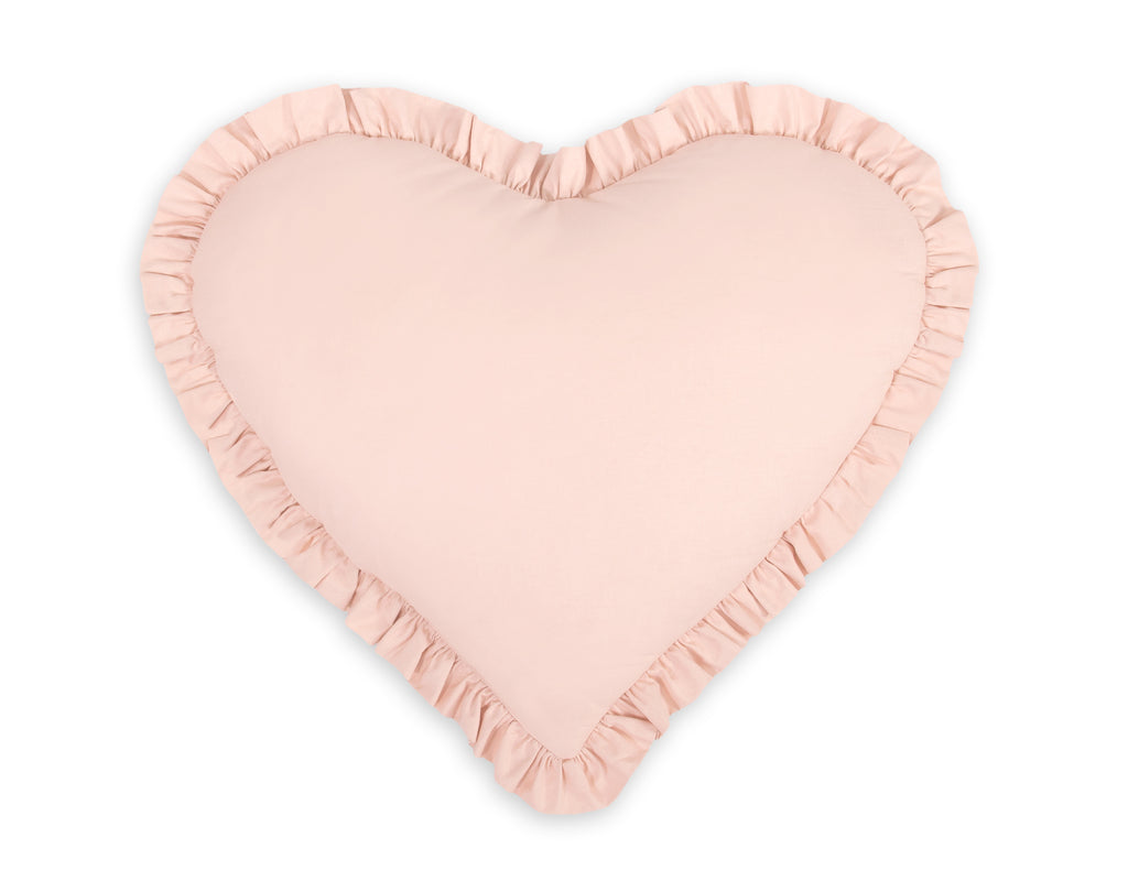 Decorative heart pillow - powder pink