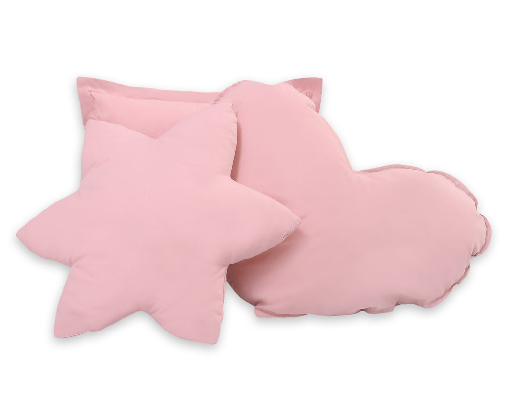 Teepee tent for kids + playmat + pillows + decorative feathers - pastel pink