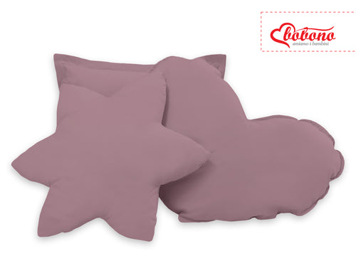 3pcs pillow set - pastel violet
