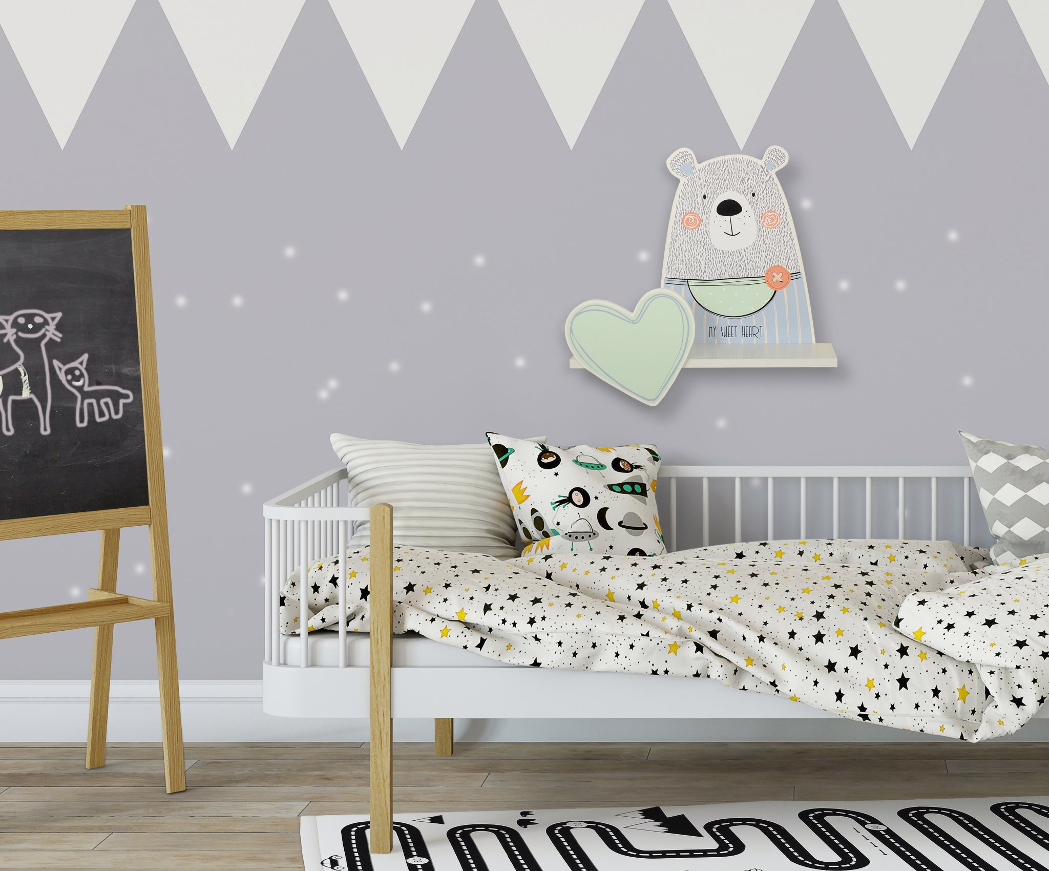 Shelf for children's rooms - Teddy Boy