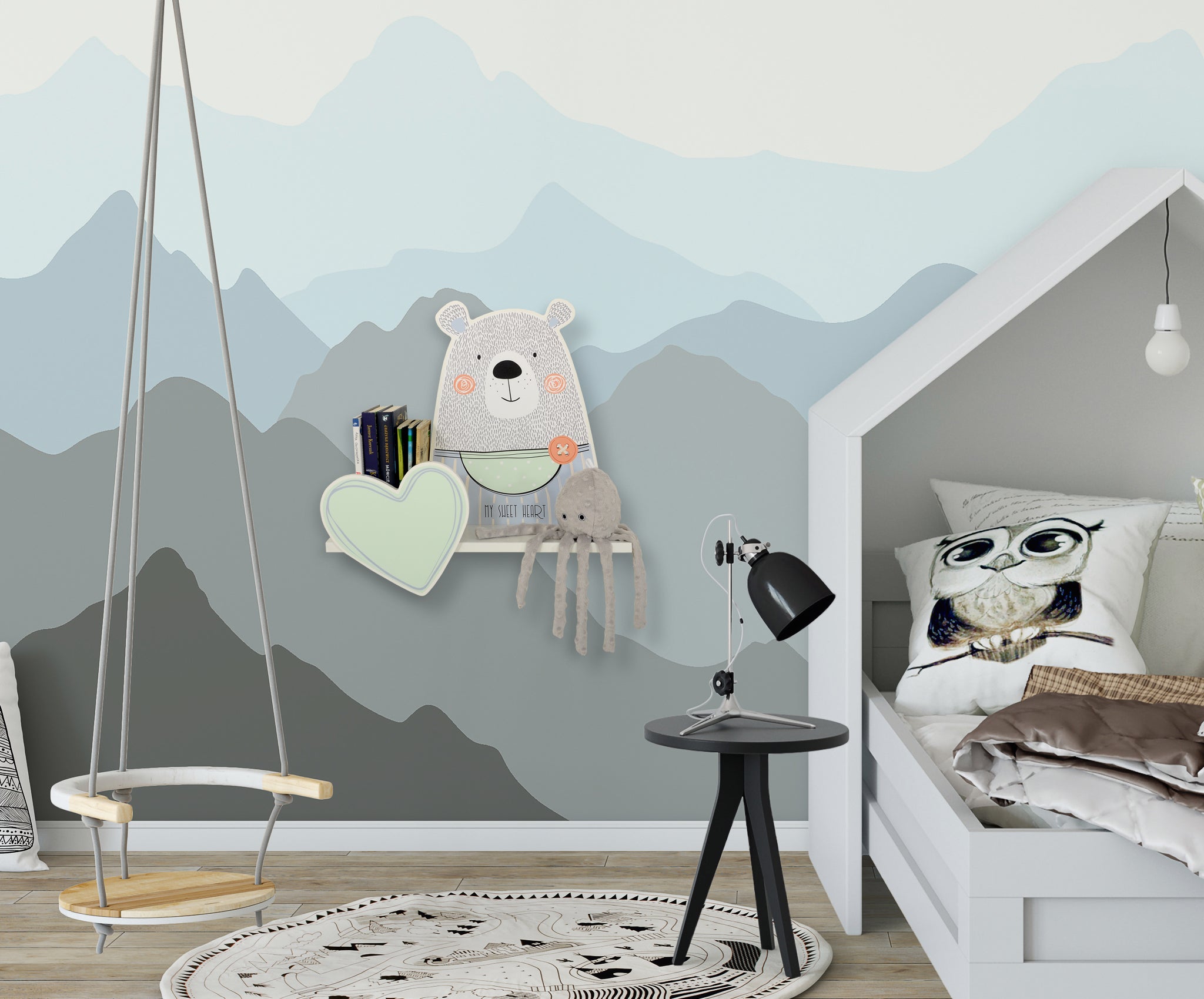Shelf for children's rooms - Teddy Boy