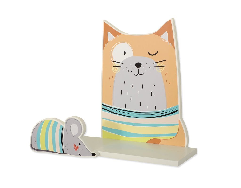 Shelf for children's rooms - Cat Red