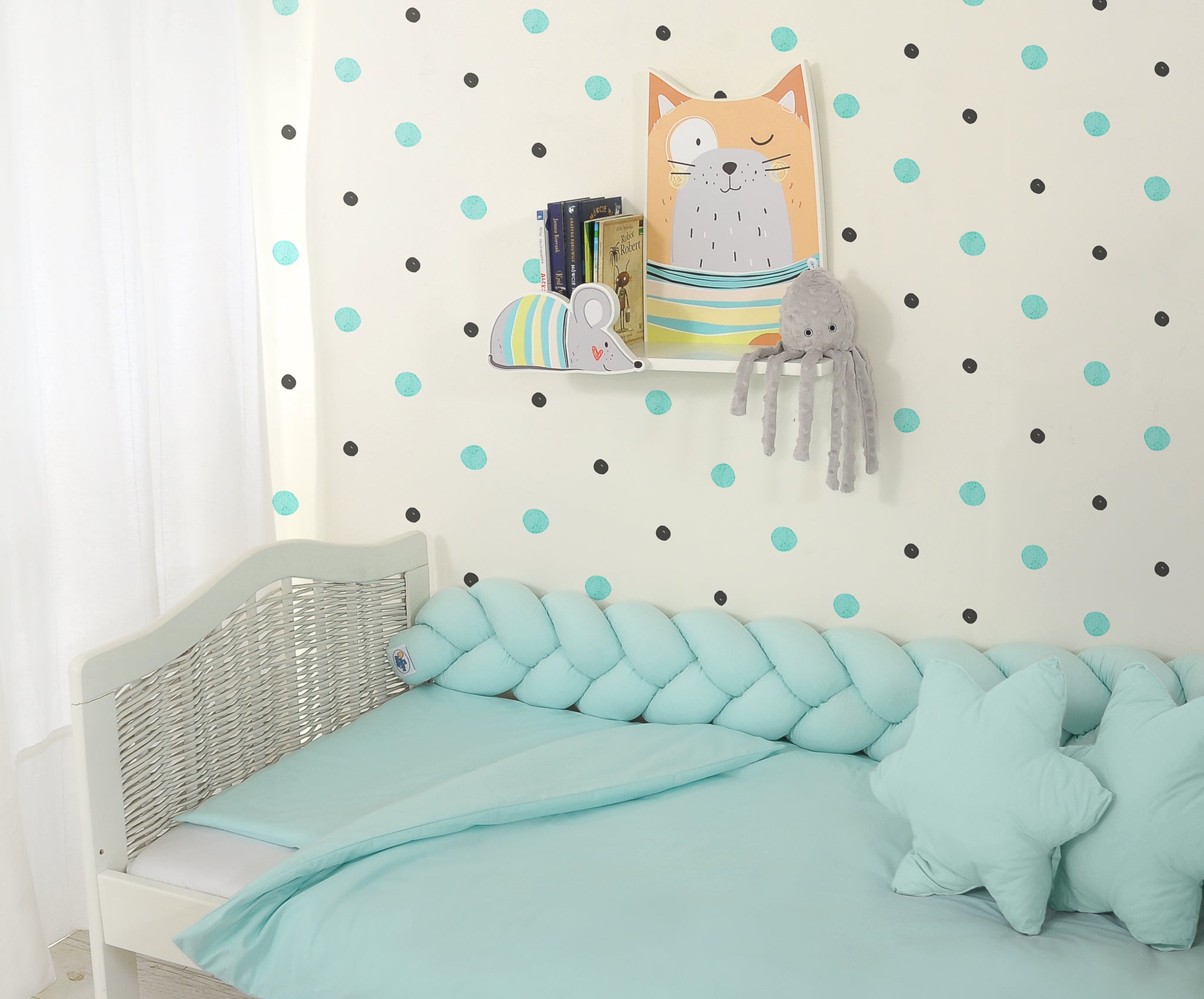 Shelf for children's rooms - Cat Red