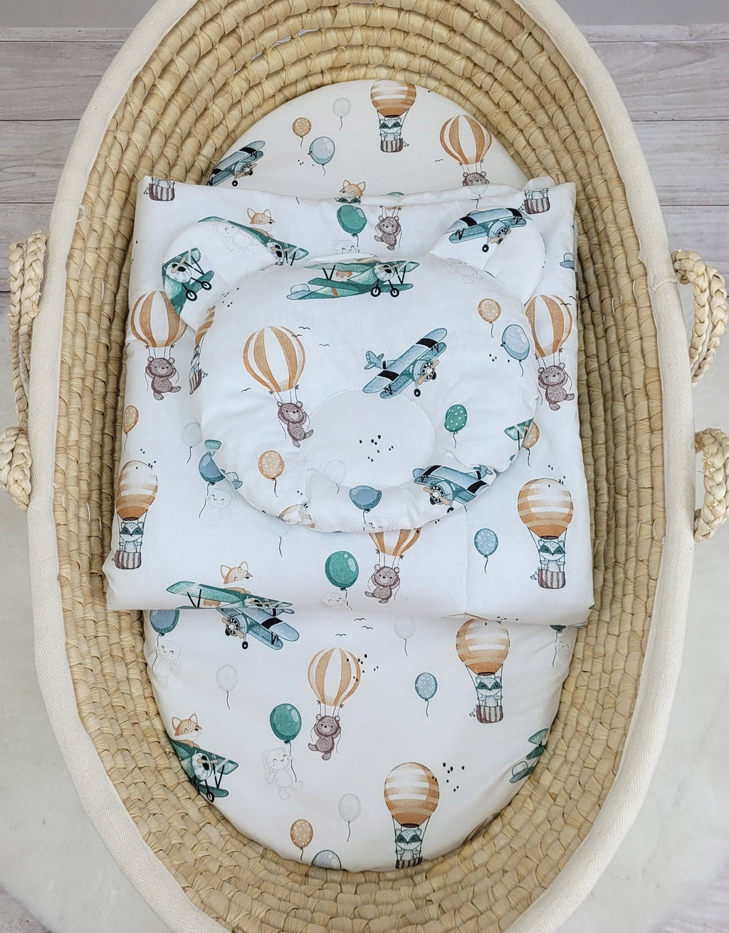 Duvet with pillow Teddy - 2pcs set -  sky adventure