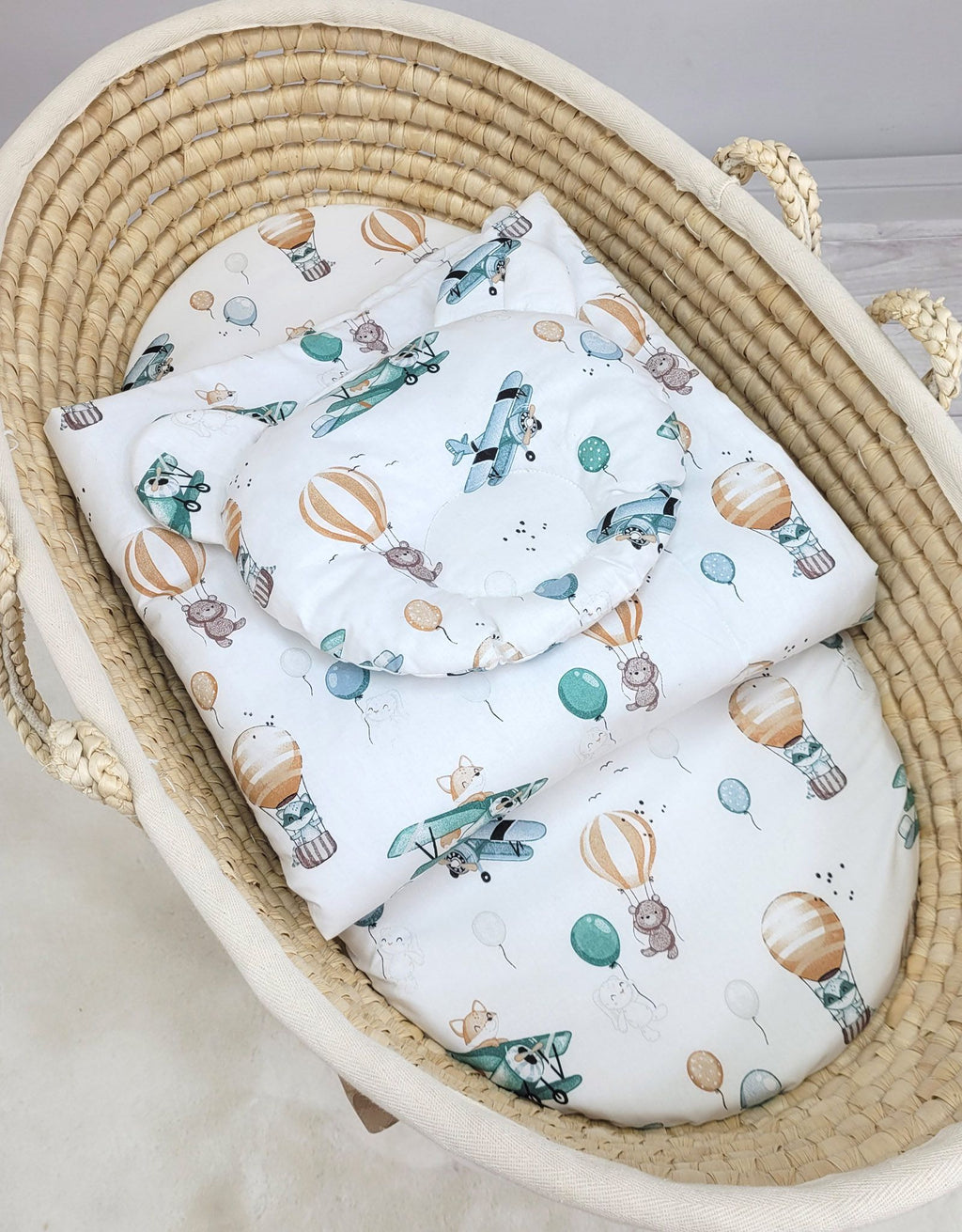Duvet with pillow Teddy - 2pcs set -  sky adventure