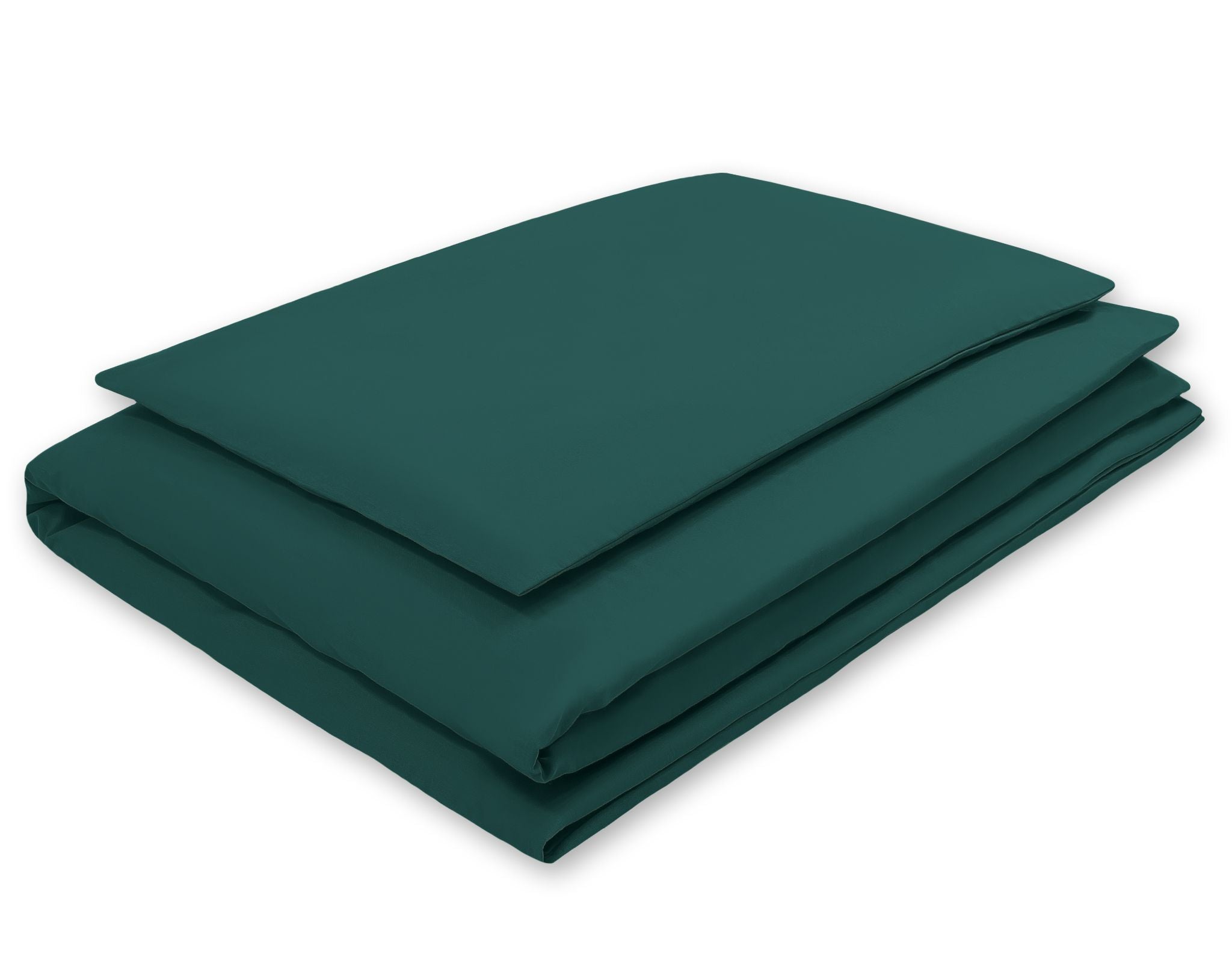 Cotton children's bedding set, 2 pieces, pillowcase 60x40 cm and duvet cover 120x90 cm bottle green