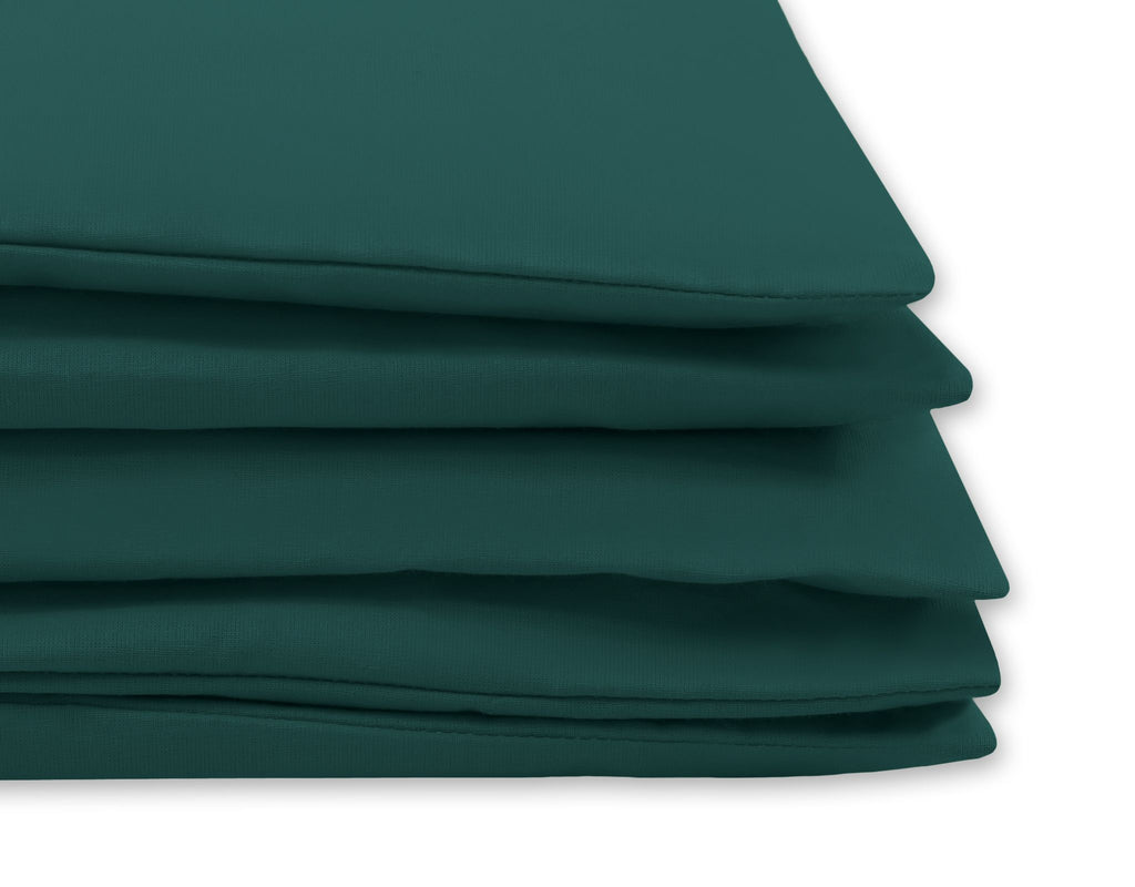 Cotton children's bedding set 2 pieces pillowcase 60x40 cm and duvet cover 135x100 cm bottle green
