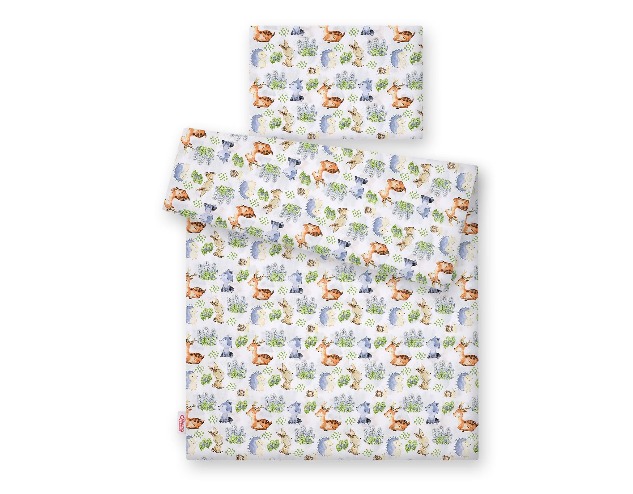 Baby cotton bedding set 2-pcs 135x100 cm- Forest Adventure
