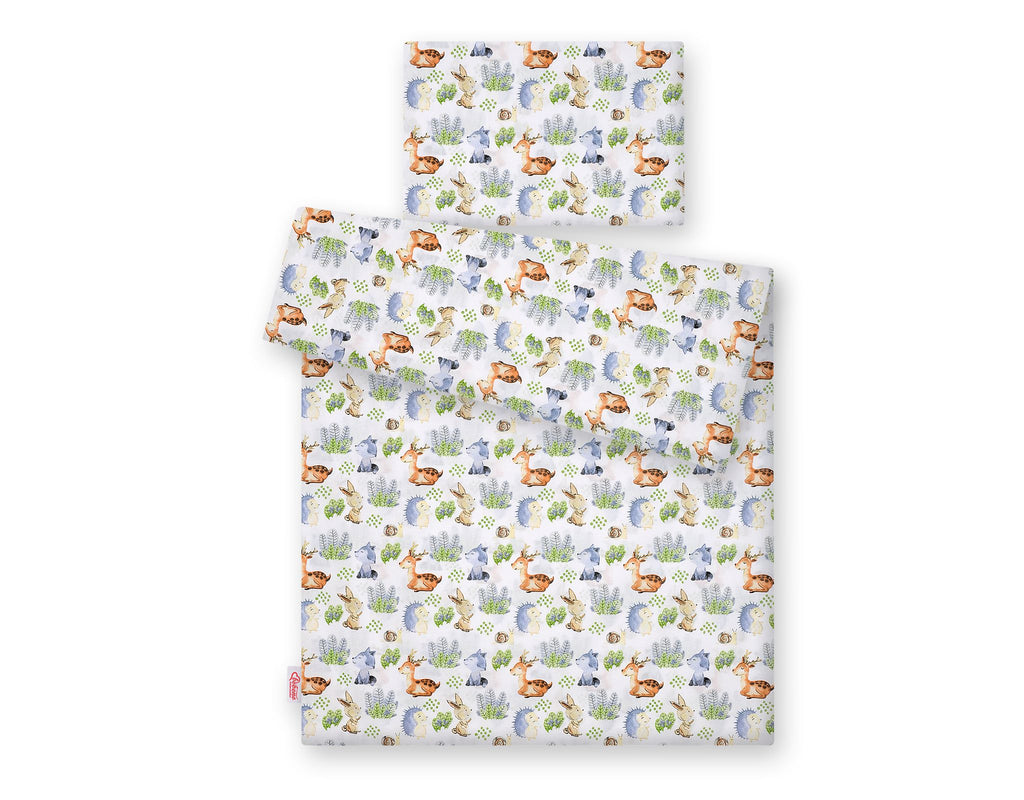 Baby cotton bedding set 2-pcs 120x90 cm- Forest Adventure