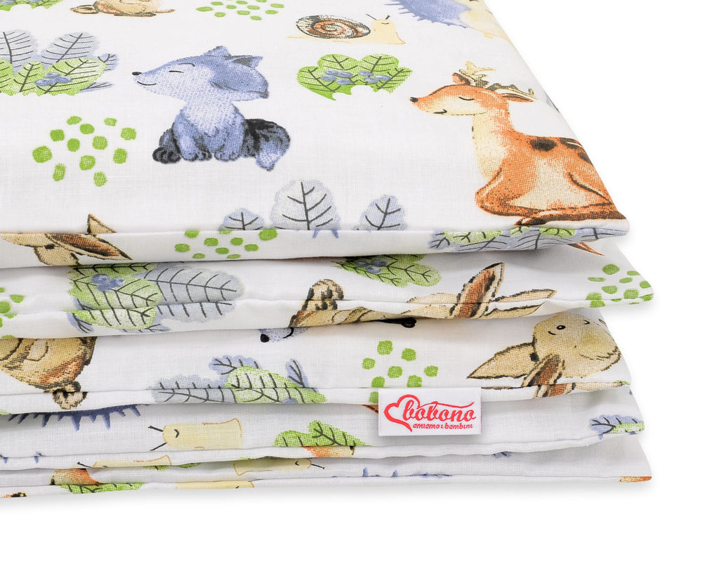Baby cotton bedding set 2-pcs 120x90 cm- Forest Adventure