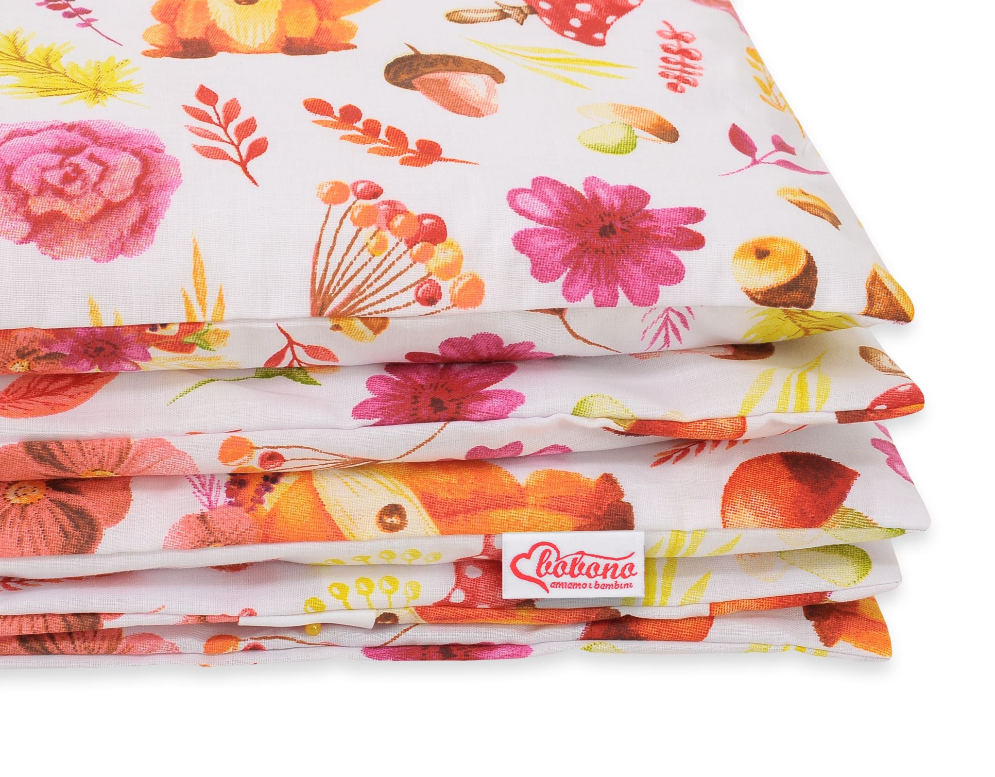 Baby cotton bedding set 2-pcs - fox in a wreath
