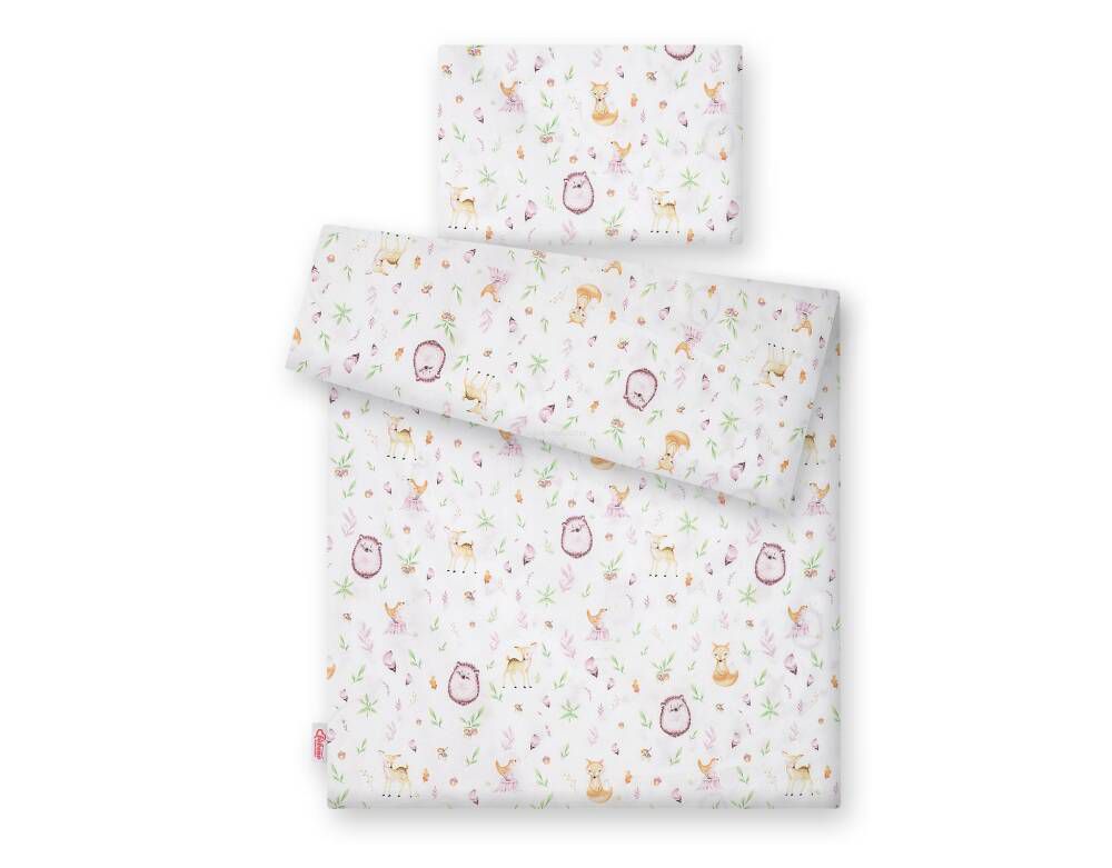 Baby cotton bedding set 2-pcs 135x100 cm - forest softness