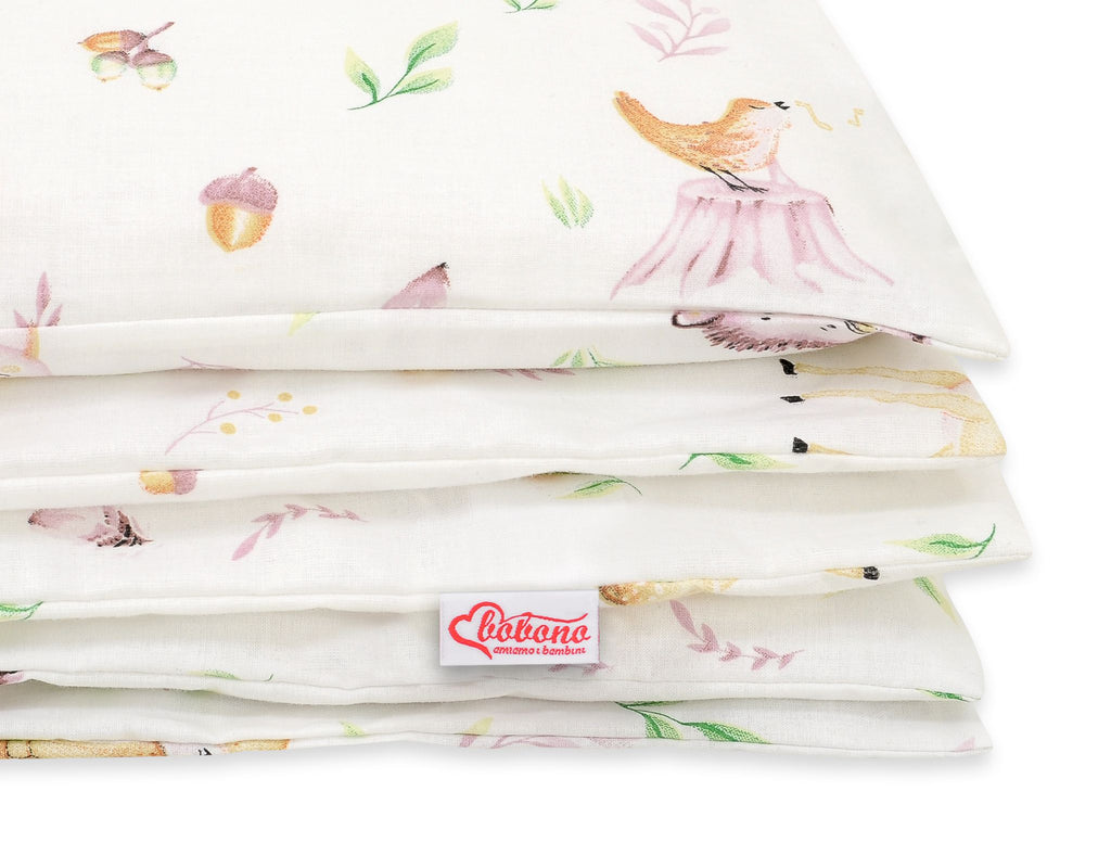 Baby cotton bedding set 2-pcs 120x90 cm- forest softness